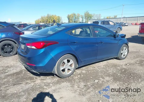 2016 Hyundai Elantra Value Edition из США, поврежденный, VIN KMHDH4AE2GU564761